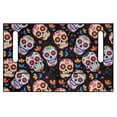 thumbnail image 2 of XYZCANDO Colorful Sugar Skull Golf Cart Seat Cover - 4 Storage Pockets, Non-Slip Washable Terry Cloth for 2-Seat Golf Carts, 2 of 9