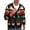 B Christmas, variant on Iceglad Mens Ugly Christmas Cardigan Sweater Santa Reindeer Snowflake Pattern V-Neck Long Sleeve Knitwear