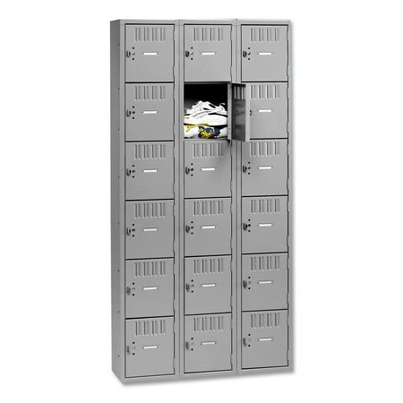 Tennsco LOCKER,3WIDE,18COMP,72HGY BS6-121812-C-MGY