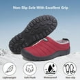 thumbnail image 4 of Winter Slippers for Men Women Warm Slip on House Slippers with Plush Lining Indoor Outdoor Anti-Skid Shoes, 4 of 7