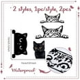 thumbnail image 2 of 2 Sheets Cat Stickers 2 Colors Mini Cat Decals Peel and Stick Stickers Decoration for Car Window Rearview Mirror Laptop Notebook Wall Decor, 2 of 5
