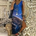 thumbnail image 2 of DPTALR Robe Longue Maxi Sans Manches à Col en V avec Poches pour Femmes Grande Taille, 2 of 7