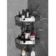 thumbnail image 2 of 304 Stainless Steel Corner Rack Bathroom Bathroom Perforation-Free Tripod Shelving Toiletry Station Corner Storage Shelf, 2 of 4