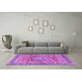 thumbnail image 3 of Ahgly Company Indoor Rectangle Medallion Purple Traditional Area Rugs, 3' x 5', 3 of 4