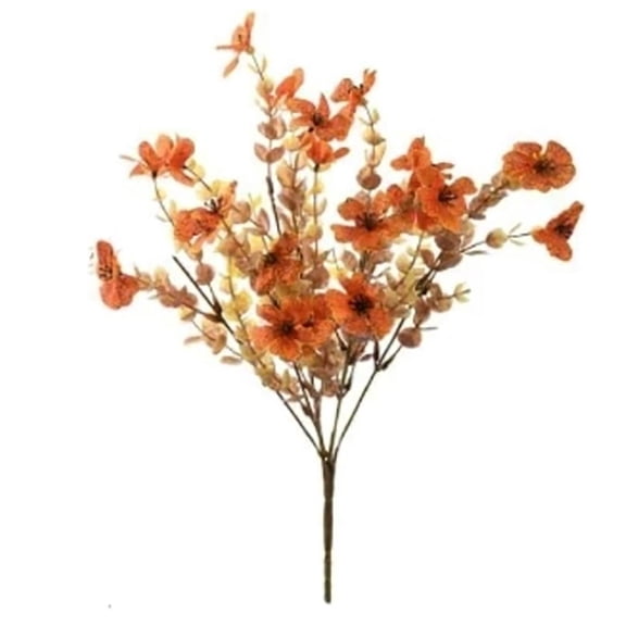 Artificial Fall Flowers, 13.8" Artificial Wild Blossom Spray, Faux Fall Wildflower Stem, Floral Greenery Pick, Vase Arrangement Filler, Farmhouse Indoor Decor, Wedding Thanksgiving Table Centerpiece