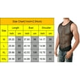 thumbnail image 7 of Men Mesh Tank Top See Through Fishnet Vest Sleeveless Fitted Muscle T-Shirts Tops, 7 of 7