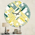 thumbnail image 2 of Designart 'Abstract Diagonal Stripe Pattern Horloge Murale Moderne du Milieu du Siècle, 2 of 4