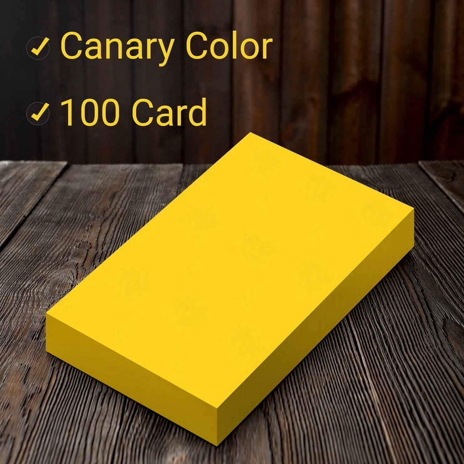 Three Leaf 3 X 5, Index Cards Unruled, 4000 Ct. (100 X 40) Canary, Blank Flash Cards, Study Card, Memo Pad, For To-Do List, Art And Craft Projects