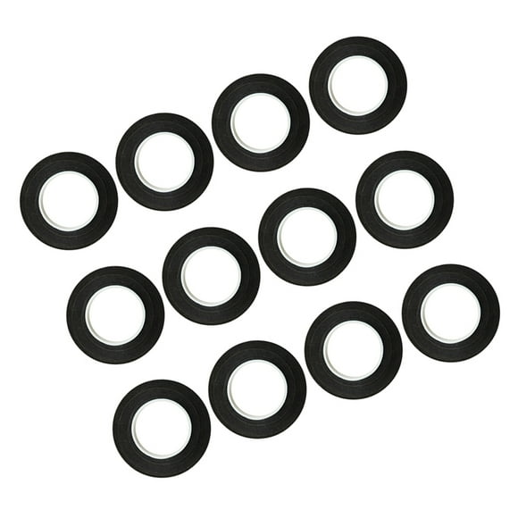 12 Piezas X 30m Florist Craft Stem Wrap Floral Stem Wrap Tape Negro