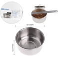 thumbnail image 3 of 2 tazas de alimentación para loros, plato de comida para pájaros, comederos de acero inoxidable para loros, cuencos para jaula de agua con soporte de abrazadera para cacatúas, conures,, 3 of 7