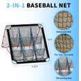 thumbnail image 2 of Ourlova Baseball Rebounder Net with 12 Adjustable Angles & 9 Pocket Nets – Multi-Sport Bounce Back Net for Soccer, Baseball & Basketball Practice, Portable Baseball Pitching Net, 2 of 7