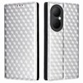 thumbnail image 1 of For Huawei Enjoy 80 Case Wallet Rhombus Imprinted Leather Phone Cover -, 1 of 5