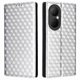 thumbnail image 1 of For Huawei Enjoy 80 Case Wallet Rhombus Imprinted Leather Phone Cover -, 1 of 5