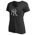 thumbnail image 2 of Women's Black New York Yankees Lovely V-Neck T-Shirt, 2 of 3