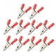 thumbnail image 3 of Pinza de cocodrilo eléctrica, 10 Uds., pinza de cocodrilo J.60047, abrazadera de prueba de batería de latón con apertura de 20mm para pruebas eléctricas(rojo), 3 of 8