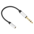 thumbnail image 2 of Cable De Audio Estable De Aleación De Aluminio 3,5 Hembra A 6,5 ​​macho, Cable De Extensión De Auriculares Profesional, Para DVD Para Amplificador De Potencia, 2 of 8