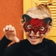thumbnail image 4 of Máscara de diablo con garras de media cara, máscara de fantasma para Halloween, máscara de fiesta de disfraces, máscara de cosplay marrón, 4 of 7