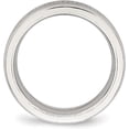thumbnail image 3 of Chisel Stainless Steel Brushed and Polished with CZ 6.7mm Band - Ring Size 8.0, 3 of 8