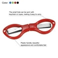 thumbnail image 4 of Tijeras plegables Uxcell, tijeras mini portátiles para viajes, tijeras en forma de gafas para pesca al aire libre, manualidades, 4 colores, 4 paquetes, 4 of 7