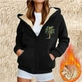 thumbnail image 5 of Wowcloth Women's Fleece-Lined Hoodie, Long Sleeve Stylish and Comfortable for Daily Casual Wear and Outdoor Activities, 5 of 5