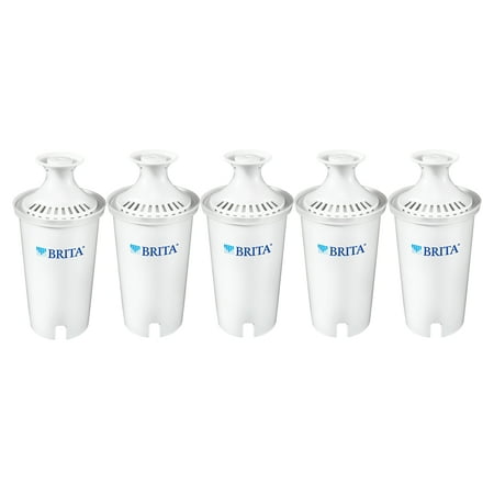 Brita Standard Water Filter, Standard Replacement Filters for Pitchers and Dispensers, BPA Free - 5 (Best Filter For Bho)