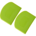 thumbnail image 5 of Pack of 2 Dough Scrapers, Dough Scraper, Professional Dough Scraper, Flexible Bowl Scraper, Dough Cutter, Dough Bread Cutter for Baking for Bread, Cream, Butter, Green, 5 of 5