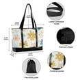 thumbnail image 2 of FORMRS Canvas Laptop Tote Bag for Women with 15.6" Computer Compartments Shoulder Handbag, Cute Floral, 2 of 7