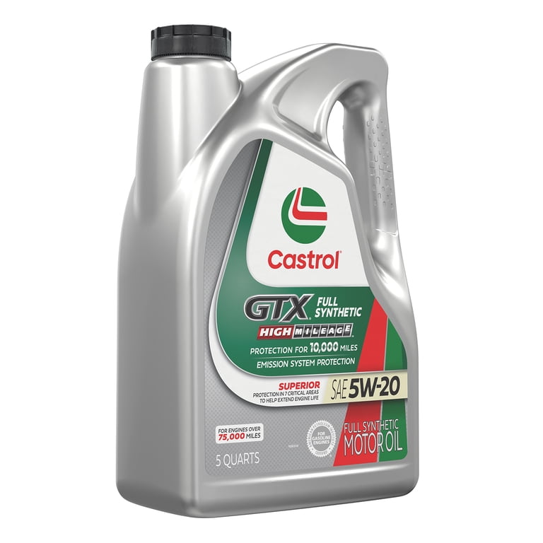 GTX Full Synthetic High Mileage 5W-20, 5 Quart - Walmart.com