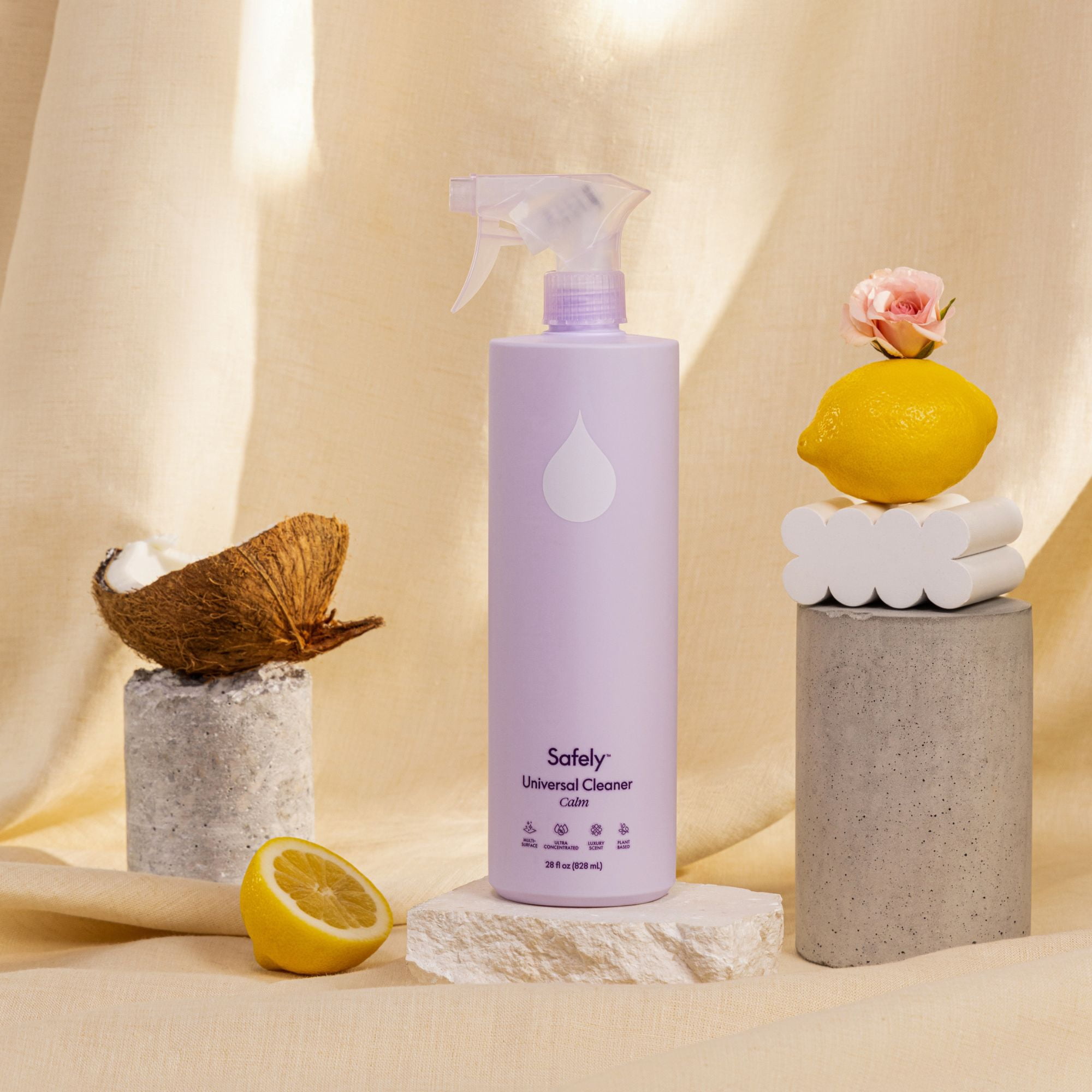 Safely Universal Cleaner, Multi-Surface Spray, Calm Scent, 28 fl oz
