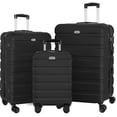 thumbnail image 1 of Ensemble de Bagages 3 Pcs, Valises Rigides Légères en PC ABS avec Serrure TSA, Bagage Cabine à Roulettes, Noir, 1 of 8