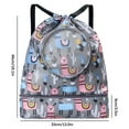 thumbnail image 2 of Sac à Dos de Natation en Oxford Résistant à l'Eau Séparation Humide Imprimé Animal Coloré Mignon Sac de Rangement en Pvc Cadeaux pour Garçon Fille Enfants, 2 of 12
