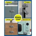 thumbnail image 6 of Child Proof Refrigerator Lock, 2 Pack Fridge Locks for Kids with Sticky Adhesive Pads, Child Safety Locks for Doors, RV Refrigerator, Oven Lock Child Safety Baby Cabinet Locks, 6 of 8