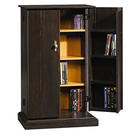 Sauder Multimedia Storage Cabinet, Antiqued Paint