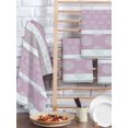 thumbnail image 2 of Farm Fruits Kitchen Dish Towels for Drying Dishes Set of 2, Watermelon Lemons Peach Pink Grey Striped Waffle Weave Microfiber Hand Tea Bathroom Towels Quick Dry & Absorbent Towel 15.7x23.6, 2 of 7