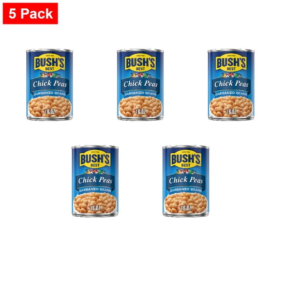 Bushs Chick Peas 16 oz - 5 Pack