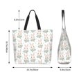 thumbnail image 5 of Kdxio Rabbit And Flower Casual Tote Bags Women Big Capacity Shoulder Bag for Women Travel Shoulder Bags Handbags, 5 of 8