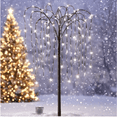 thumbnail image 6 of Collections Etc. LED Solar Willow Tree, Outdoor Solar Tree with Colorful Solar-Powered Lights with Adjustable Branches, Purple Lights, 6 of 8