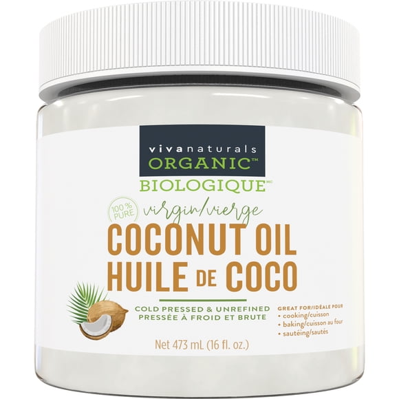 Viva Naturals Organic Virgin Coconut Oil, 16 fl oz (473 mL)