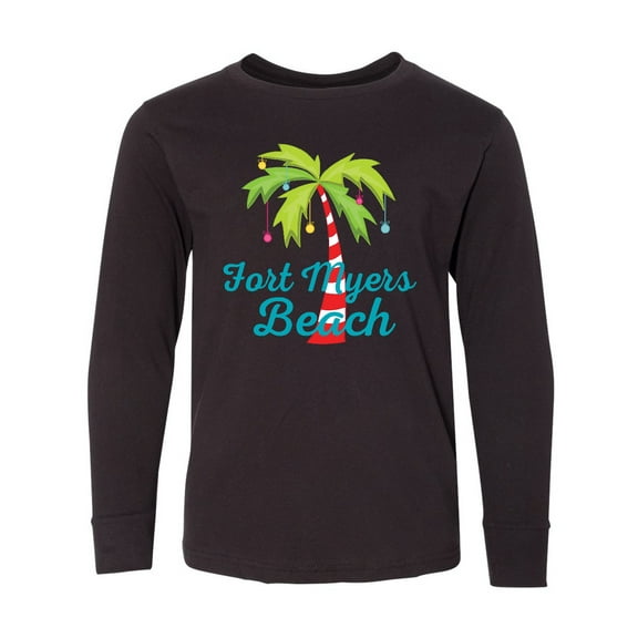 Inktastic Fort Myers Beach Florida Christmas Vacation Long Sleeve Youth T-Shirt