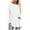 White, variant on PATLOLLAV Womens Summer Tops,Womens Casual Solid O-Neck T-Shirt Loose Long Sleeve Tops