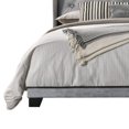 thumbnail image 4 of Home Design Aiden Wingback King Upholstered Panel Bed Frame with Tufted Headboard for Adult, Silver Gray, Easy Assembly, 4 of 5