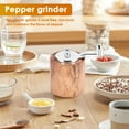 thumbnail image 4 of Salt and Pepper , Hand Crank Wood Pepper Grinder Salt Shaker, 4 of 4