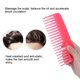 thumbnail image 4 of Peine de peluquería antiestático 19 piezas masaje cuero cabelludo resistente al calor peine para el cabello de dientes anchos hombre colorido para ANGGREK Otros, 4 of 8