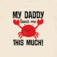 thumbnail image 4 of Inktastic Daddy Loves Me Childs Crab Boys or Girls Baby T-Shirt, 4 of 5