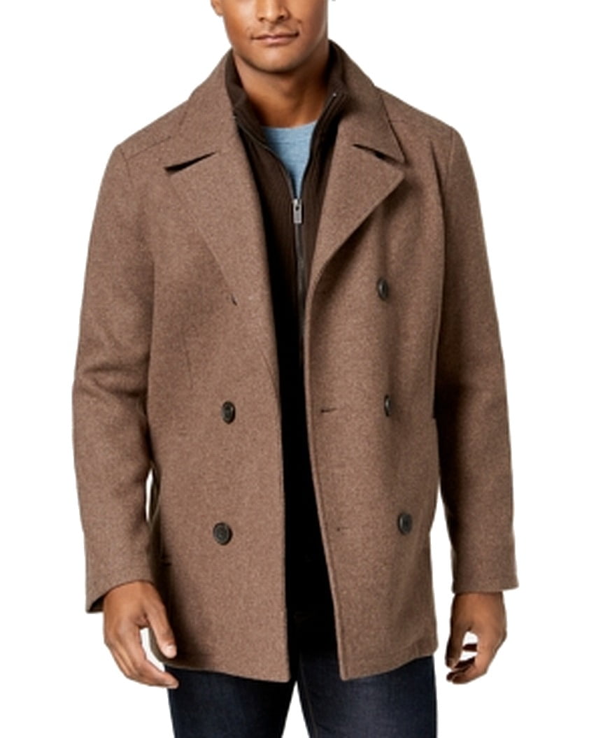 kenneth cole double breasted coat
