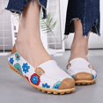 thumbnail image 2 of Fesfesfes Loafers Women Round Toe comfortable Synthetic printed flat casual peas shoes loafers walking shoes 38(7.5), 2 of 5