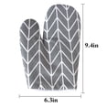 thumbnail image 3 of Oven Mittens Heatproof Non-slip 2PCS Cotton Linen Kitchen Mittens Baking Mitts, 3 of 10