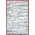 thumbnail image 2 of nuLOOM Elena Braided Border Jute Runner Rug, 2 6" x 8, Light Blue, 2 of 4