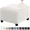 Blanc, variante sur LNGOOR 3 Tailles Carré Jacquard Durable Housse Extensible Personnalisée pour Repose-Pieds Ottoman Tabouret de Rangement Pliant Protecteur de Meuble Housse (Gris Pâle S)