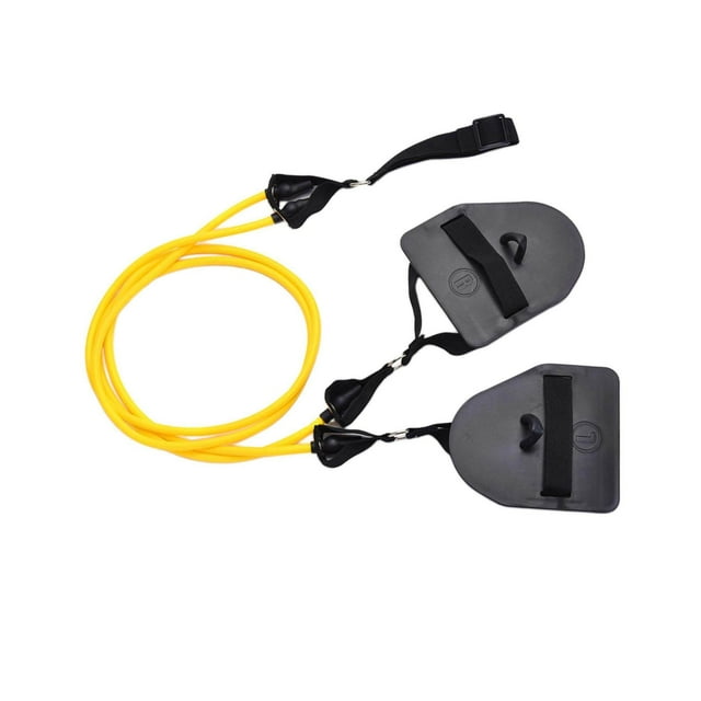 facefd Bandes de Résistance pour Entraîneur de Bras Accessoires de Natation Freestyle pour Femmes Bande d'Exercice Jaune 20lb